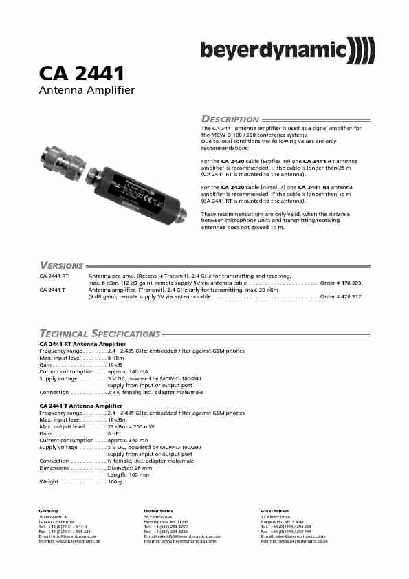 Beyerdynamic Stereo Amplifier CA 2441-page_pdf